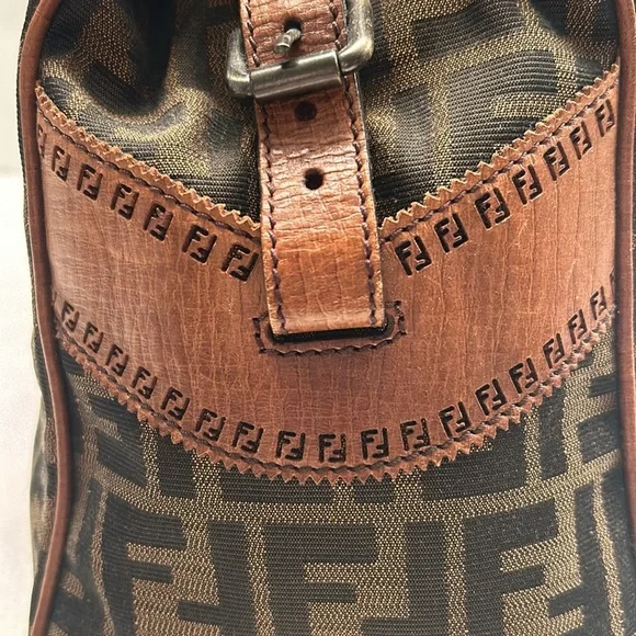 🌼🌺🌸FENDİ AUTHENTIC VINTAGE ZÜCCA DU JOUR BAG - Picture 7 of 14